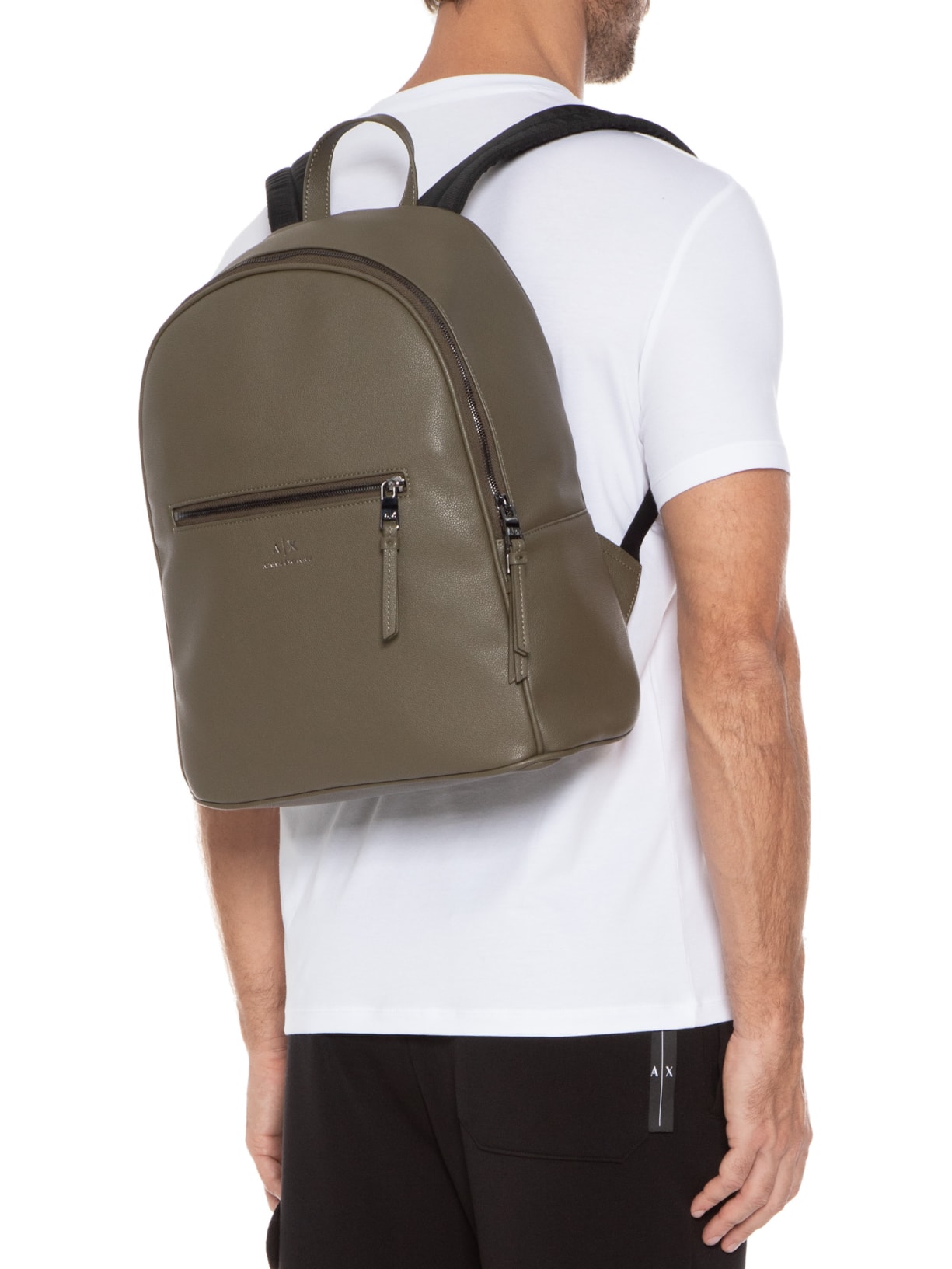 Mochila Masculina Bolso Externo Verde Armani Exchange