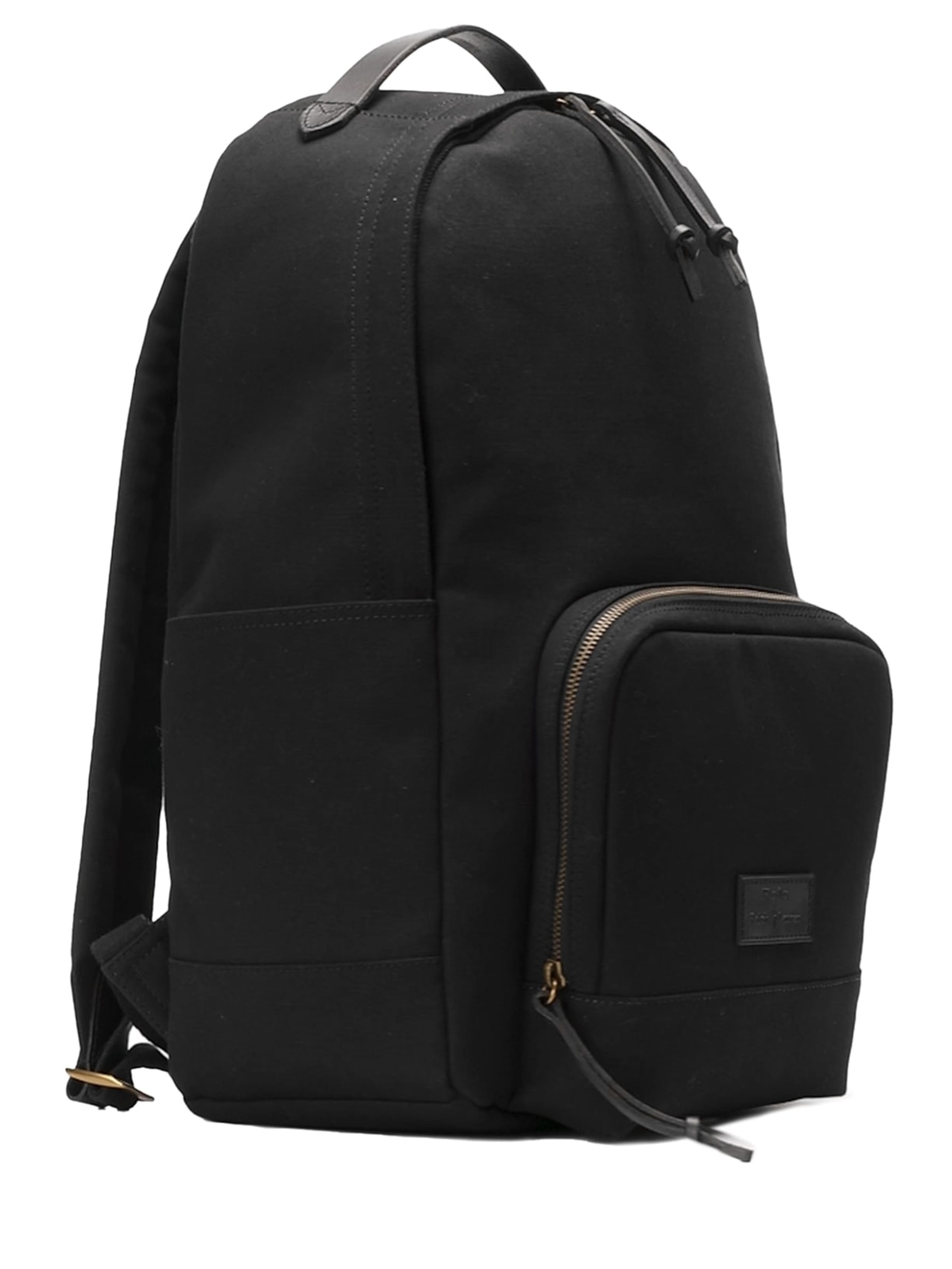 Mochila Masculina Canvas Leather Medium Preto Polo Ralph Lauren