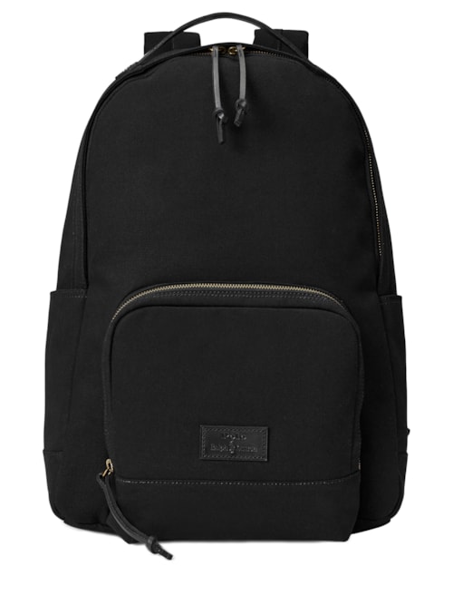 Mochila Masculina Canvas Leather Medium - Preto