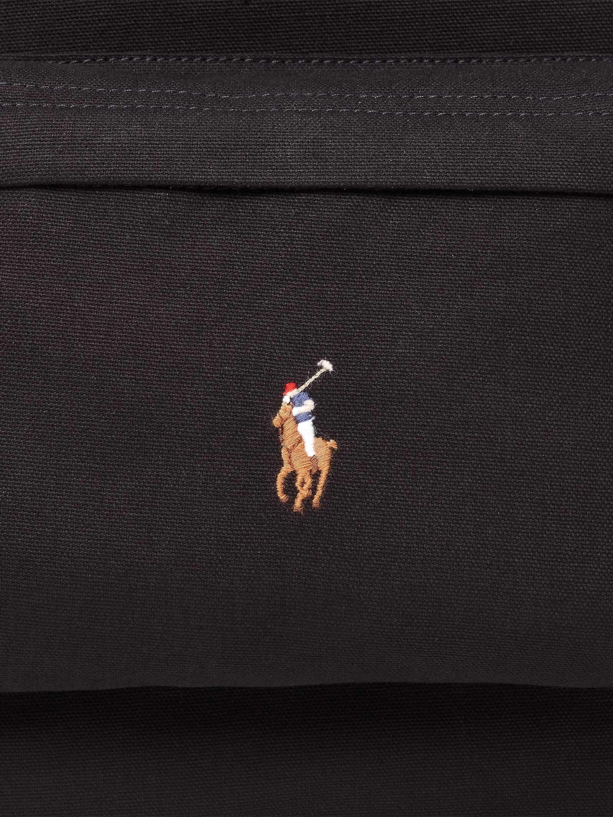 Mochila Masculina Large Canvas Classic Logo Preto Polo Ralph Lauren