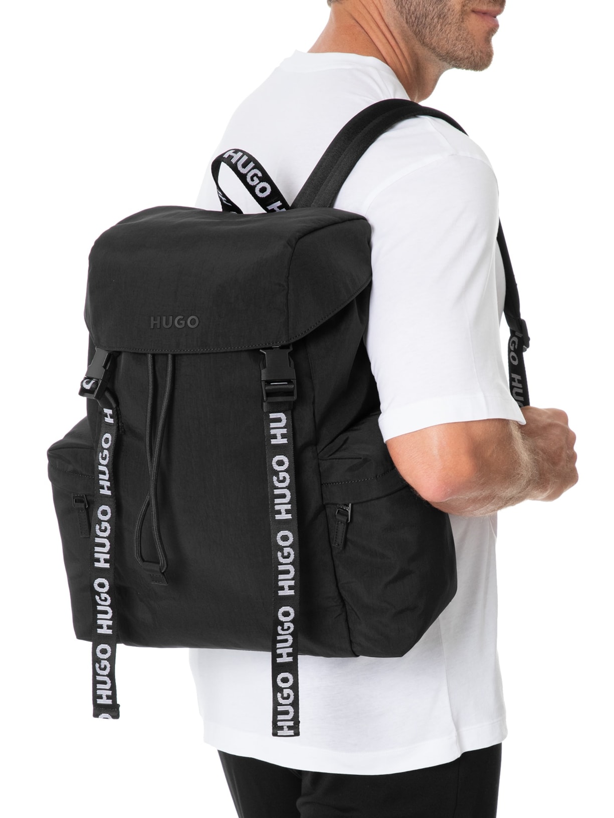 Mochila Masculina Luka Backpack Preto Hugo