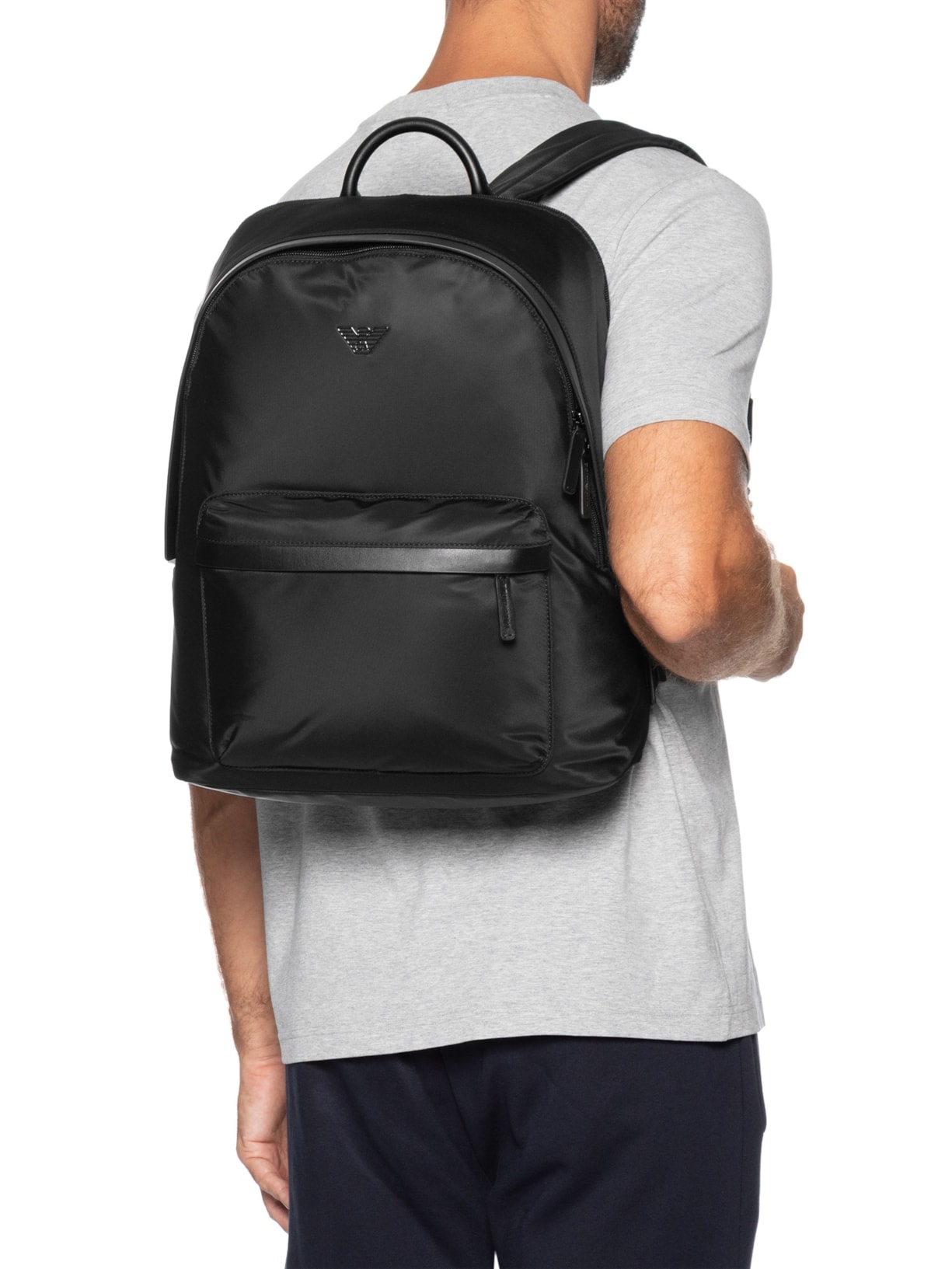 Mochila Masculina Nylon Backpack – Preto Emporio Armani