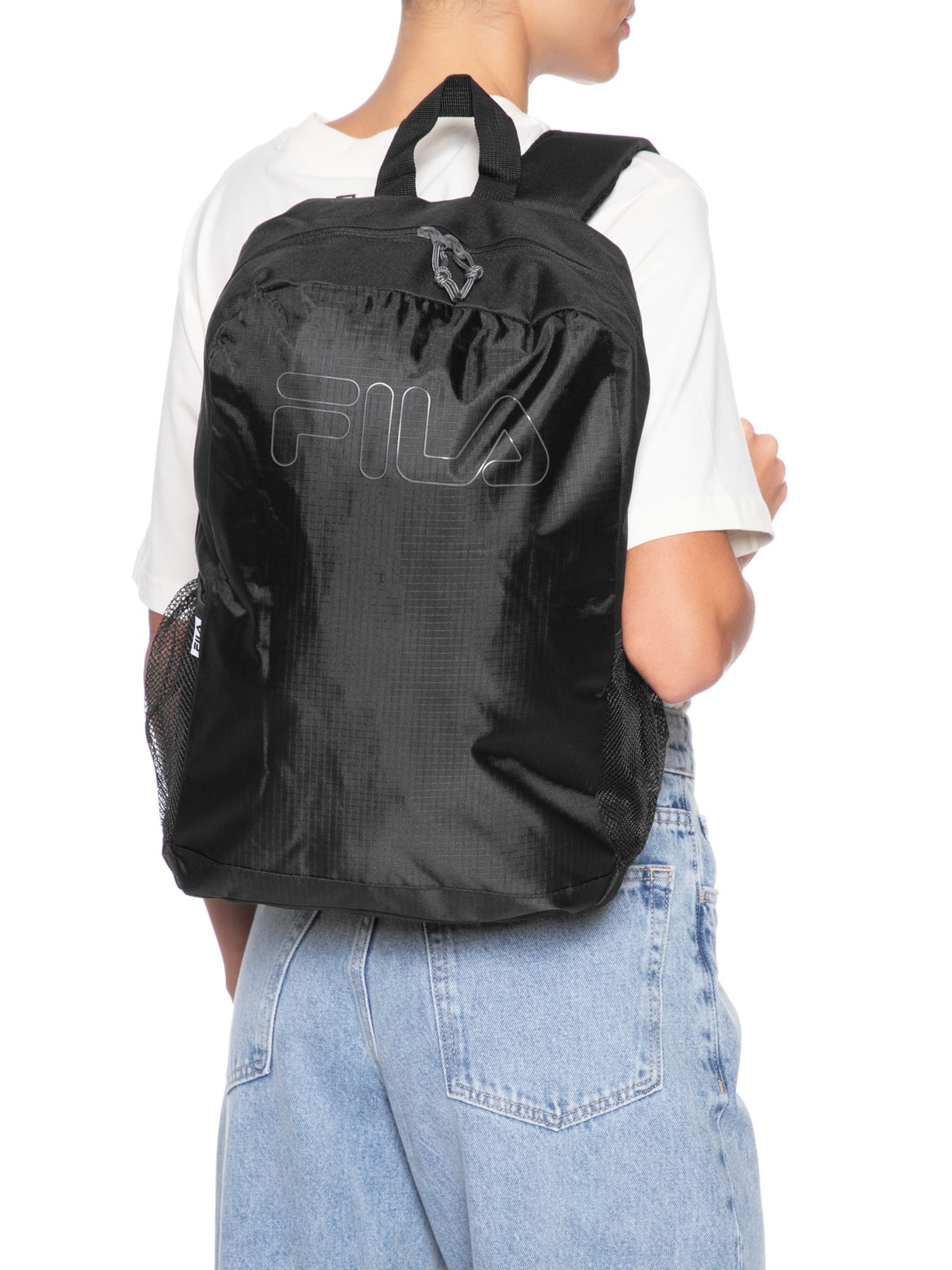 Mochila Unisex Basic Outline  Preto Fila