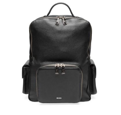 Mochila Unissex Couro – Preto