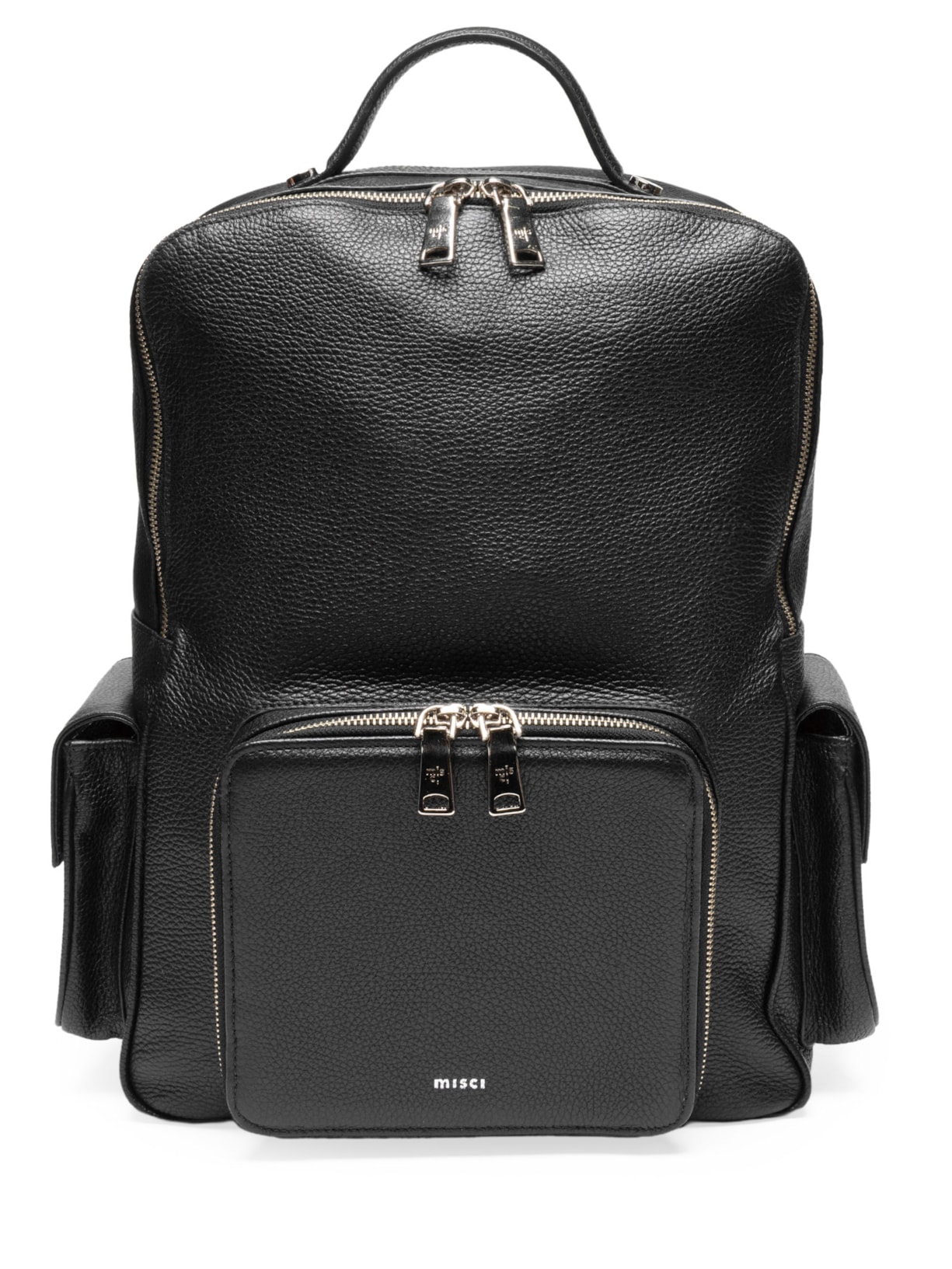 Mochila Unissex Couro – Preto