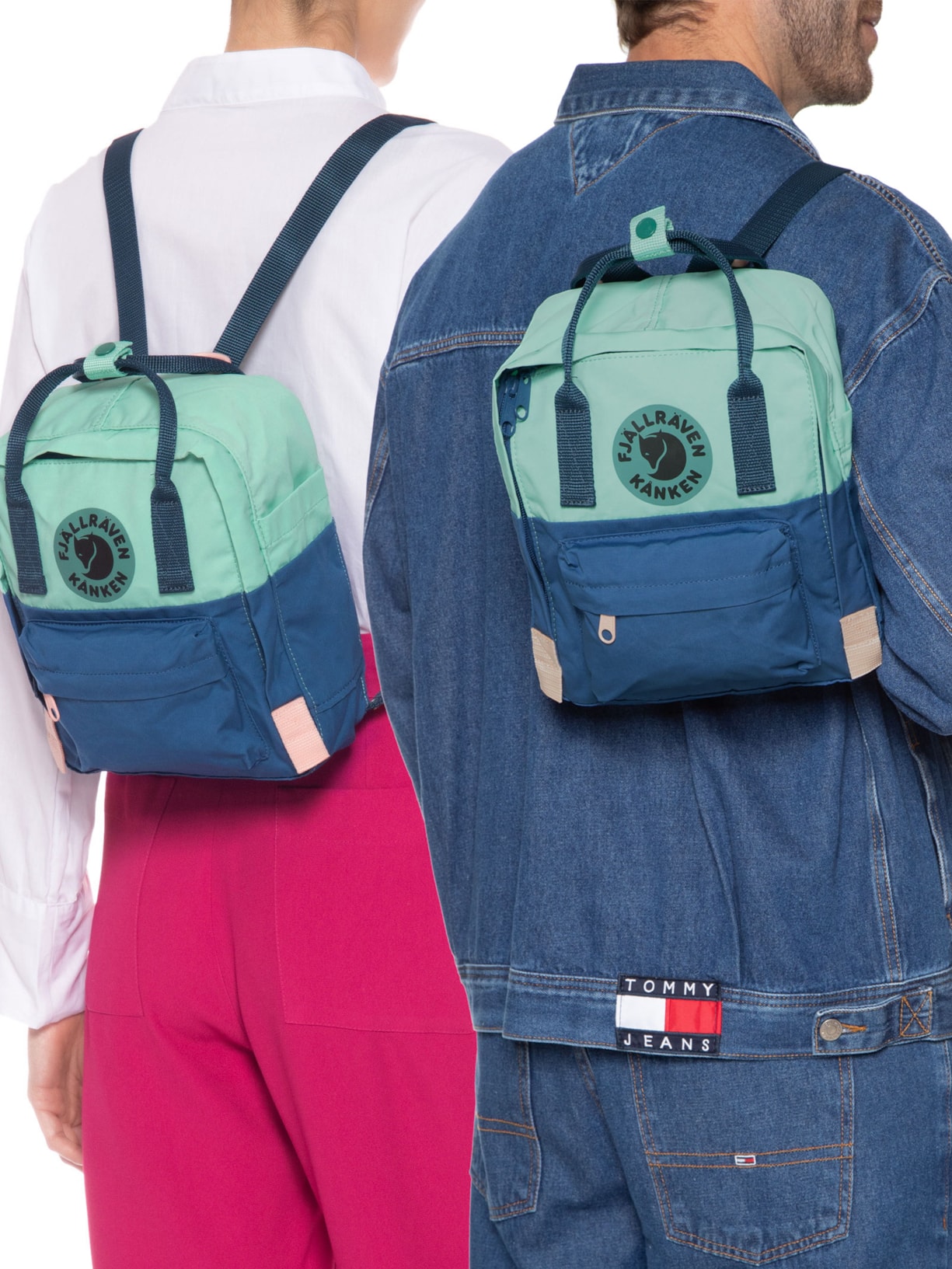 Mochila Unissex Kånken Art Mini Azul Fjällräven