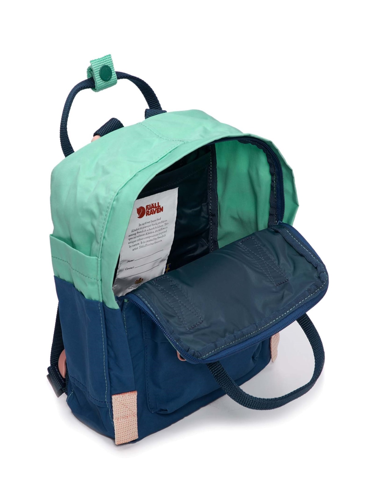 Mochila Unissex Kånken Art Mini Azul Fjällräven