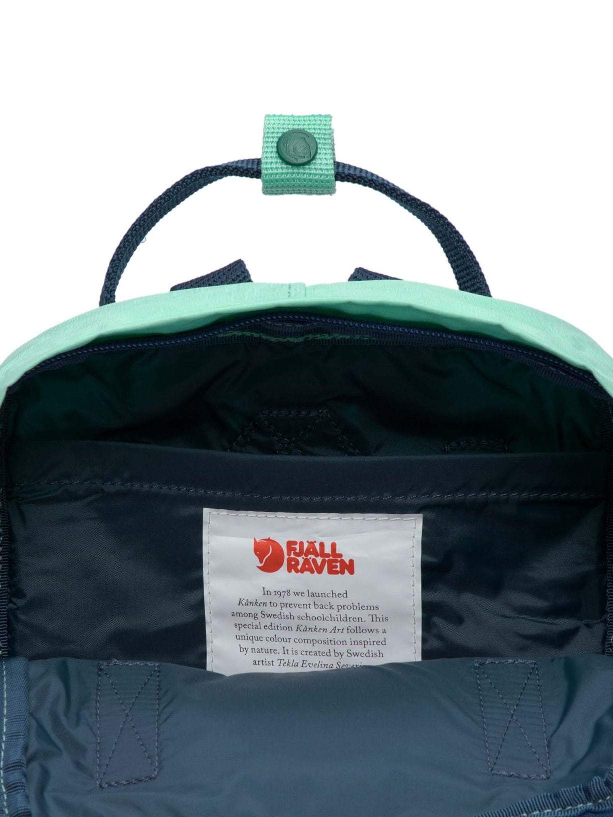 Mochila Unissex Kånken Art Mini Azul Fjällräven