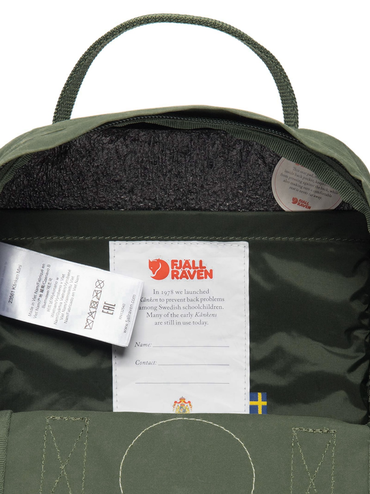 Mochila Unissex Känken Mini Verde Fjällräven