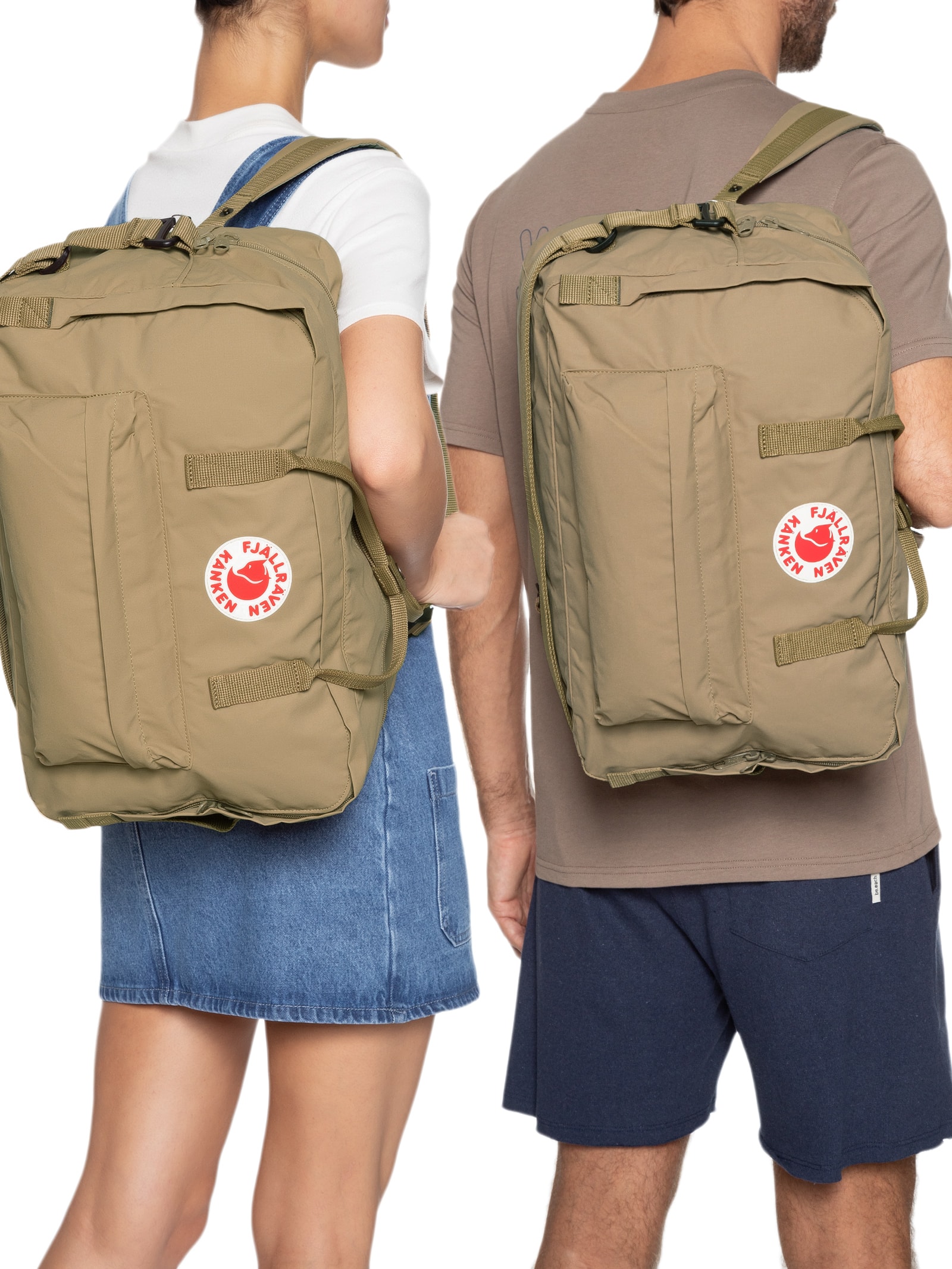Fjällräven - Mochila Unissex Kånken Weekender - Bege