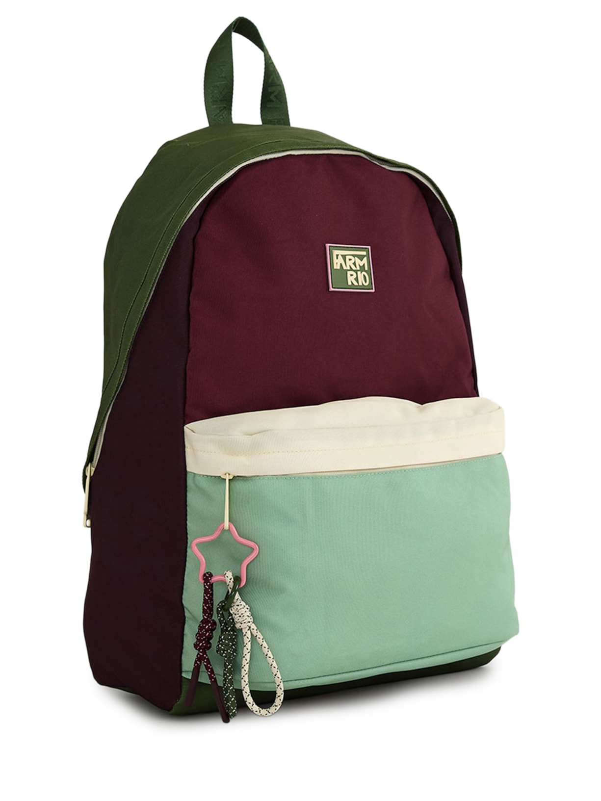 Mochila Xodó  Colorblocking Verde Farm Etc