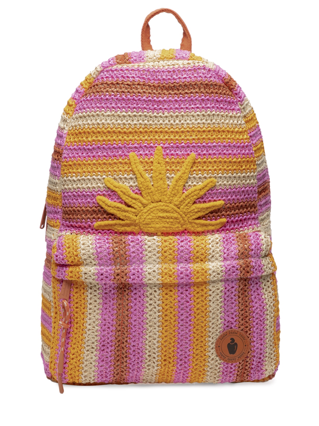 Mochila Xodó Floral Lee Artesanal - Laranja