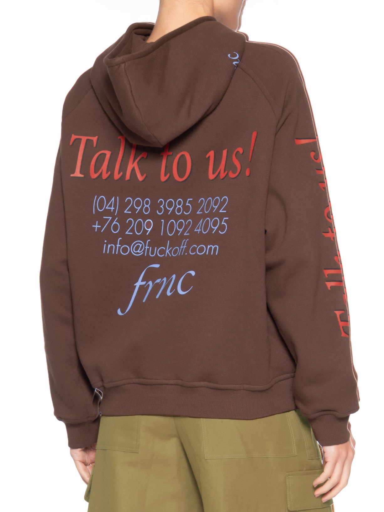 Moletom Capuz Try Again Feminino Marrom Francesca