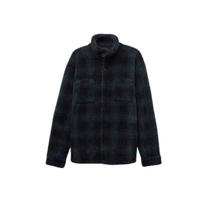 Moletom Com Efeito Soft Com Ziper e Capuz - Verde