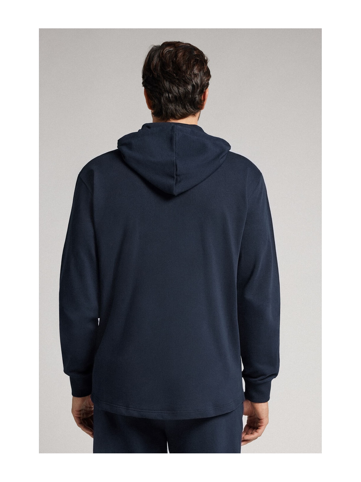 Moletom Em Algodão Com Zíper Azul Intimissimi