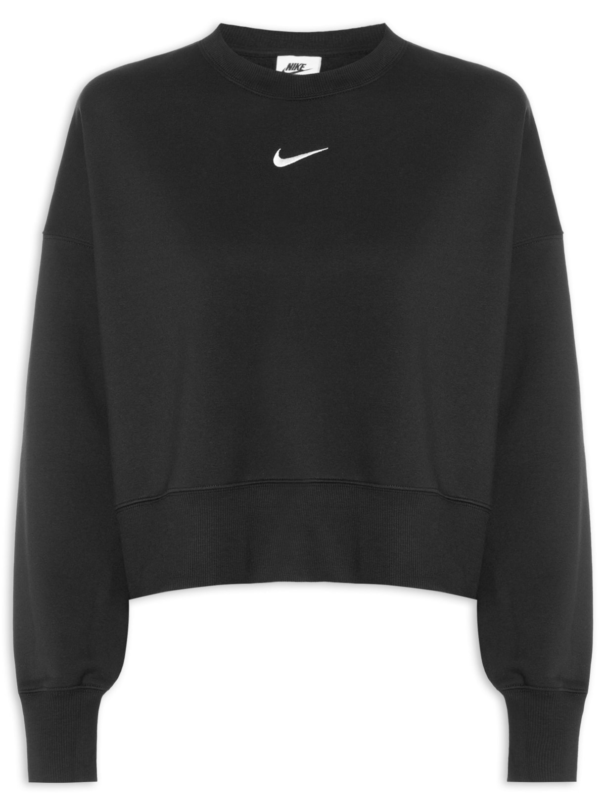 Moletom Feminino Blusão Phoenix Fleece Preto Nike