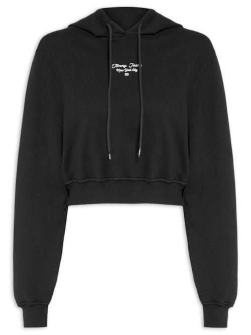 Moletom Feminino Essential Logo Hoodie – Preto