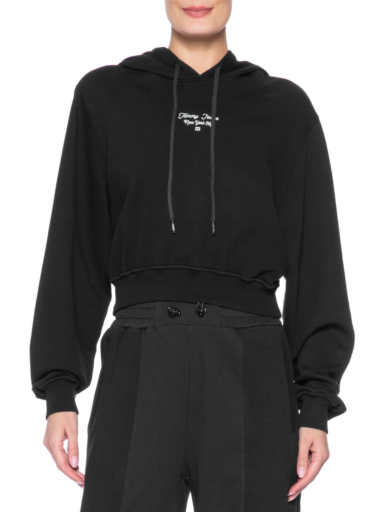 Moletom Feminino Essential Logo Hoodie – Preto Tommy Jeans