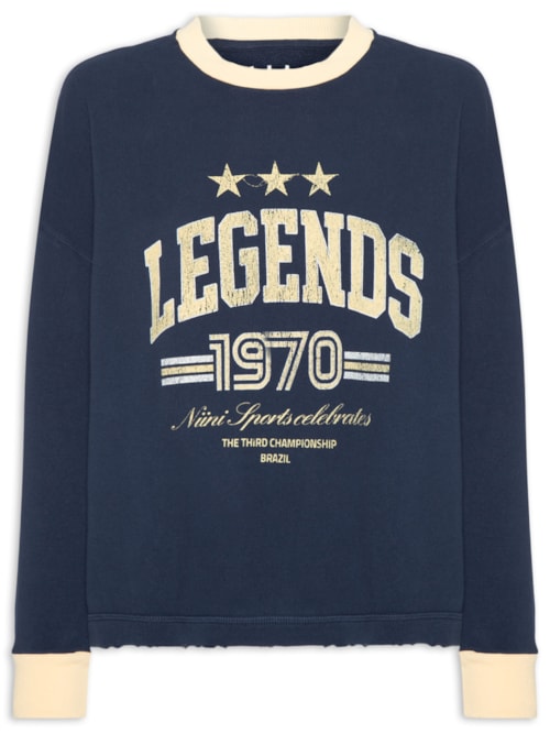 Moletom Feminino Legends Navy - Azul