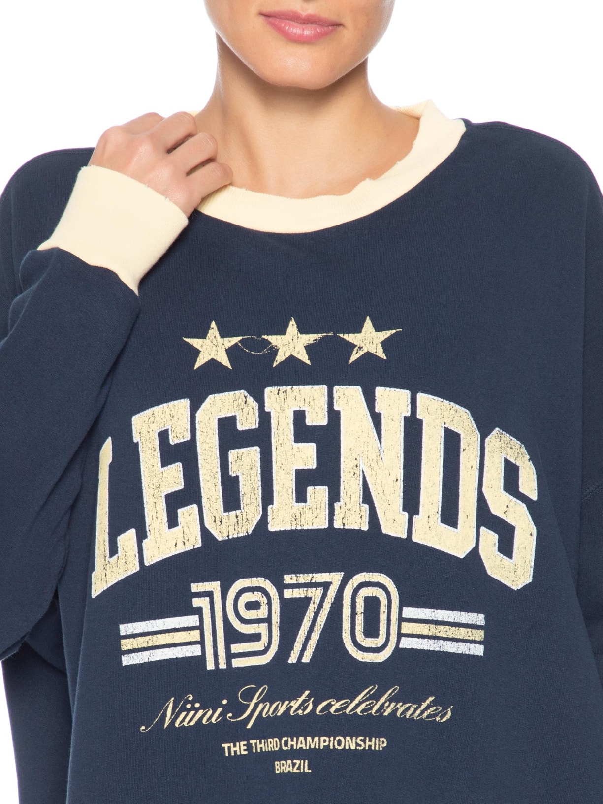 Moletom Feminino Legends Navy Azul Niini