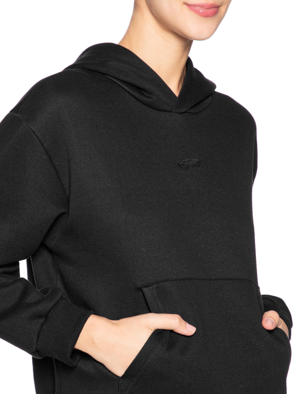 Moletom Feminino Salton Pullover Fleece – Preto Vans