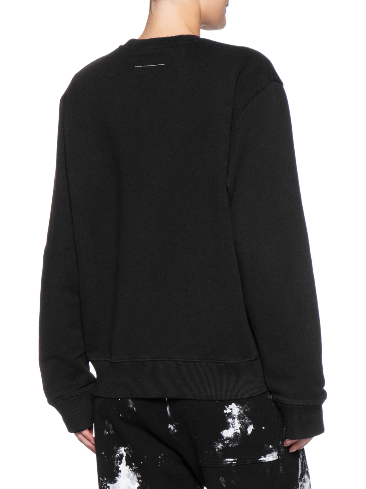 Moletom Feminino Signature Jersey – Preto Mm6 Maison Margiela