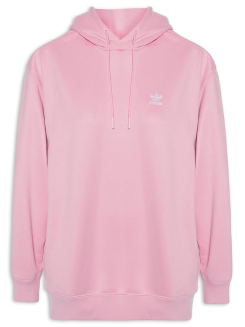Moletom Feminino Trefoil Com Capuz - Rosa