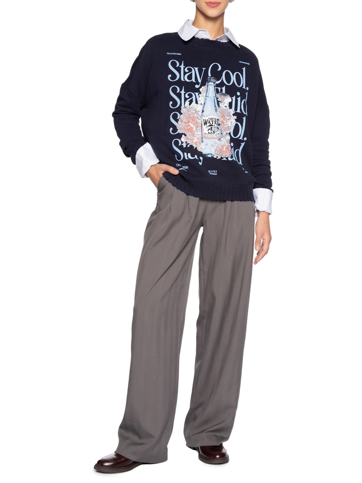Moletom Feminino Water Navy Azul Niini