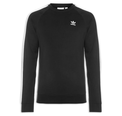 Moletom Masculino 3 Stripes - Preto