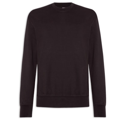 Moletom Masculino Authentic Gola Careca - Preto