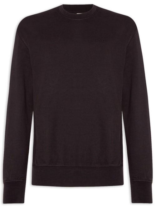 Moletom Masculino Authentic Gola Careca - Preto