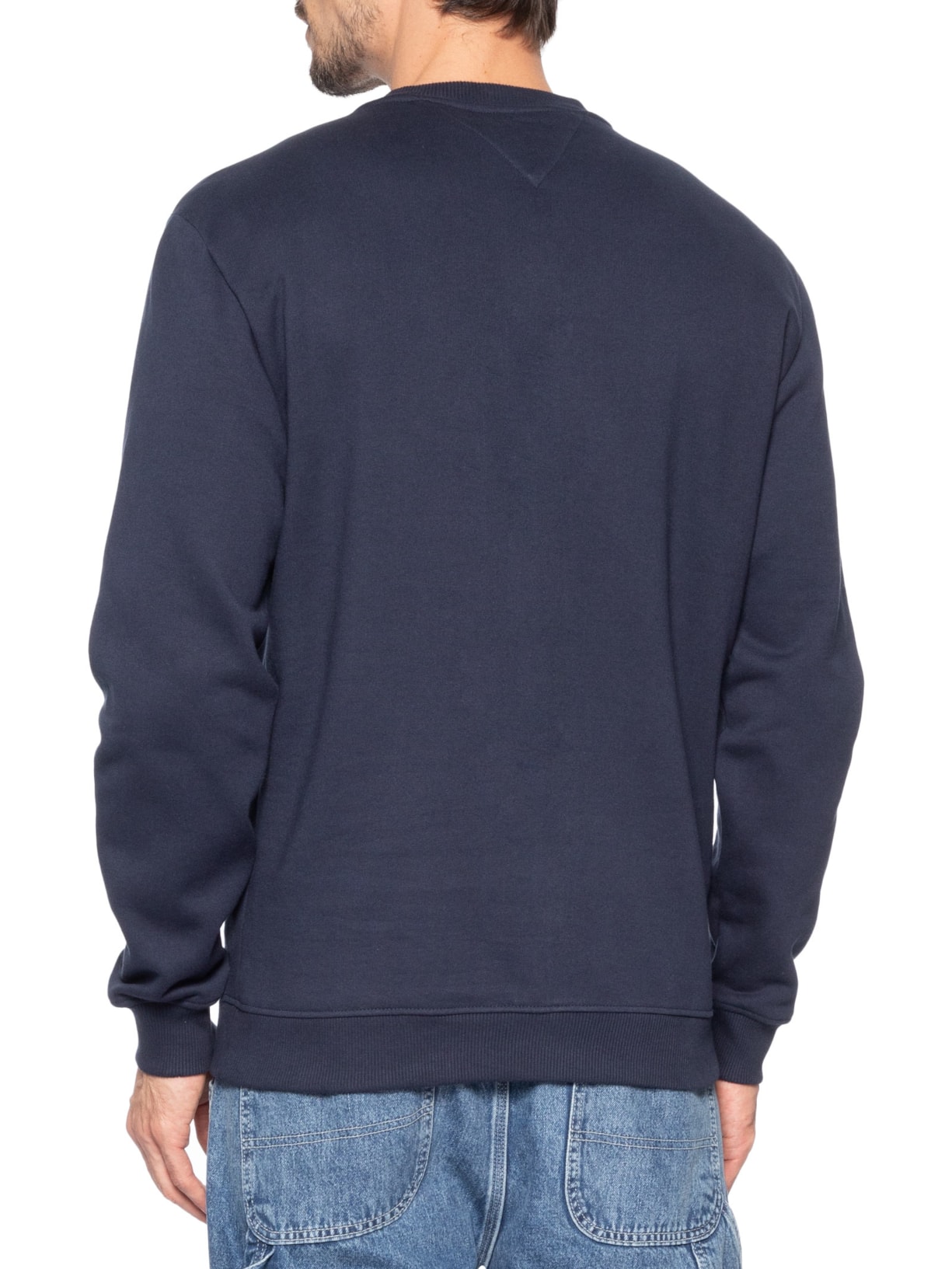 Moletom Masculino Básico Regular Fit Logo TJ Linear Azul Tommy Jeans