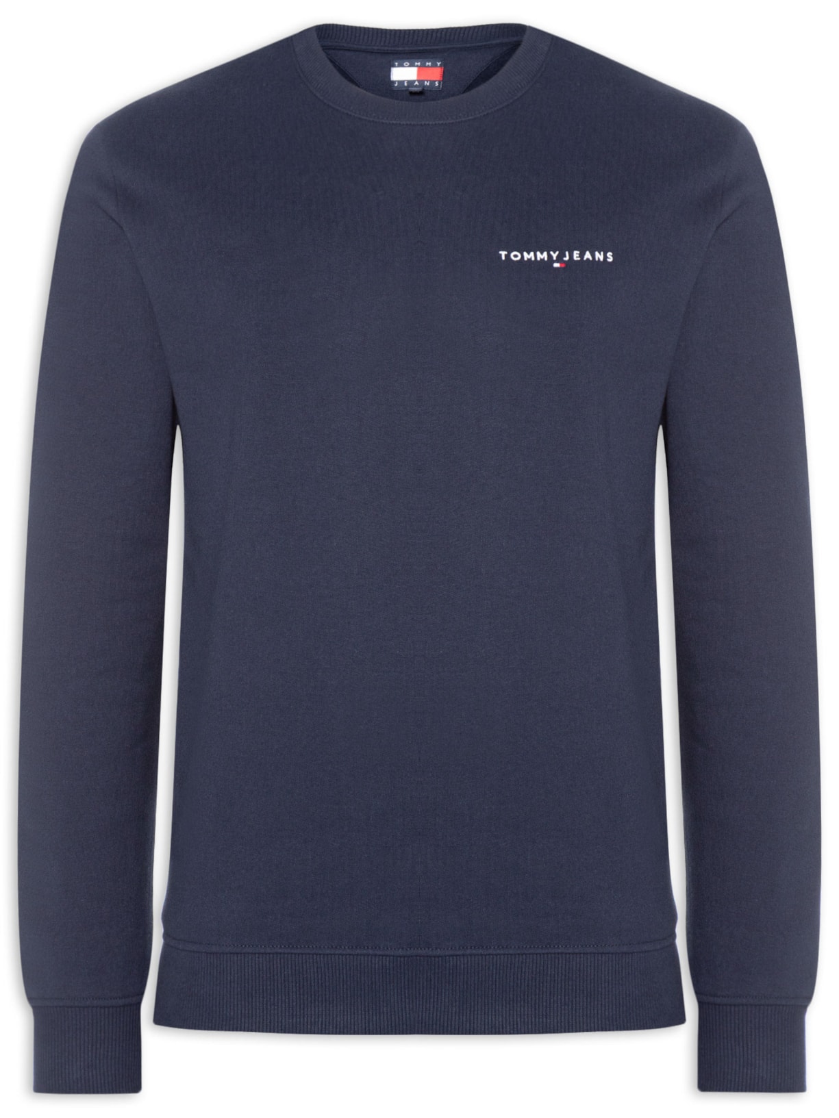 Moletom Masculino Básico Regular Fit Logo TJ Linear – Azul