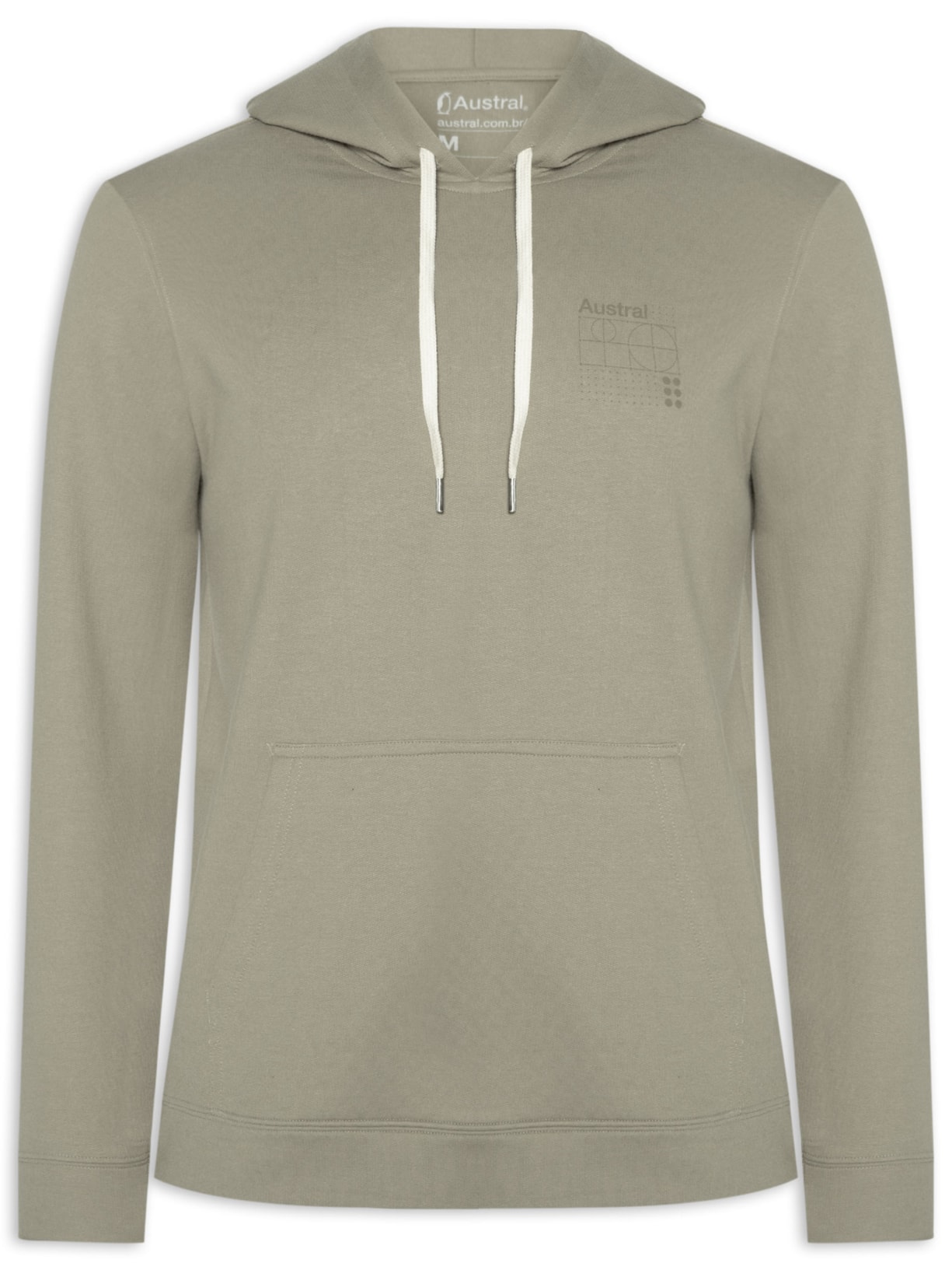 Moletom Masculino Capuz Tech - Bege