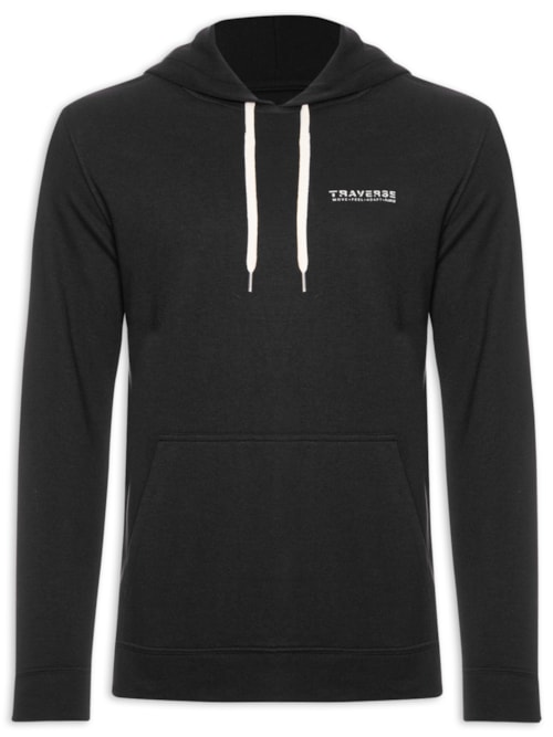 Moletom Masculino Capuz Traverse - Preto