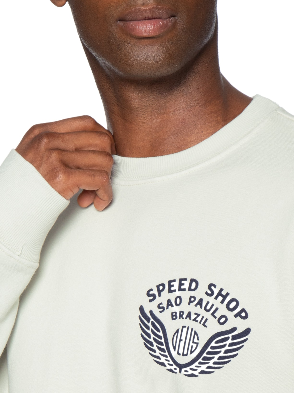Moletom Masculino Careca Munificence – Branco Deus Ex Machina