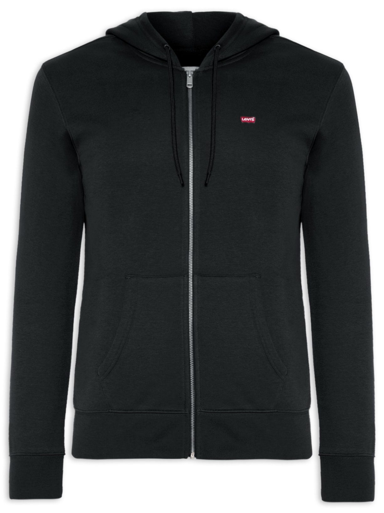 Moletom Masculino Classic Fit Com Zíper - Preto