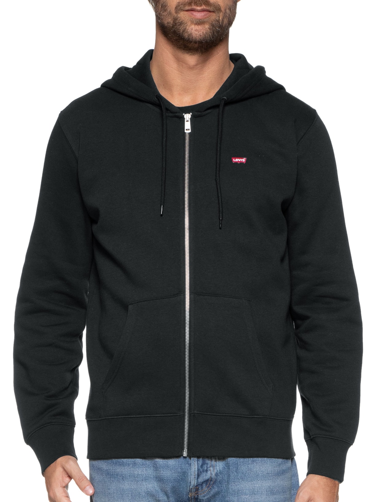 Moletom Masculino Classic Fit Com Zíper Preto Levi's