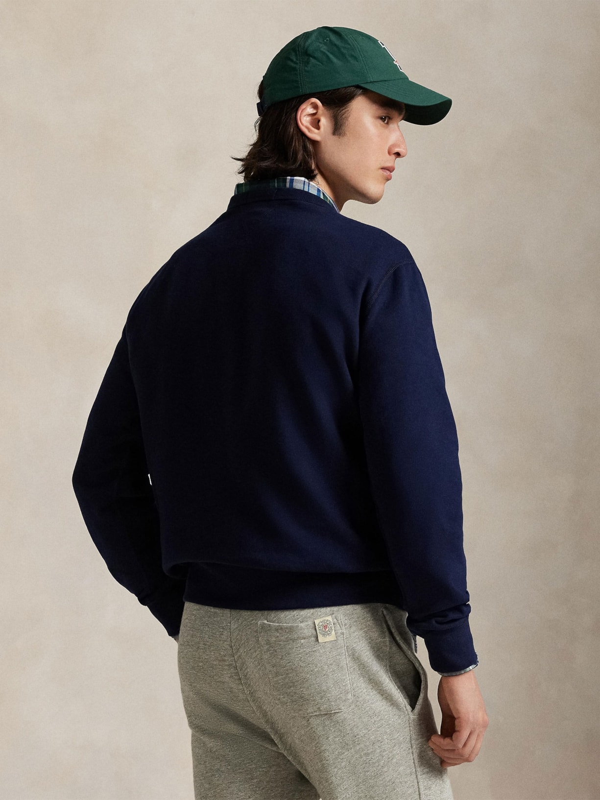 Moletom Masculino Classic Fit Rl Fleece Azul Polo Ralph Lauren