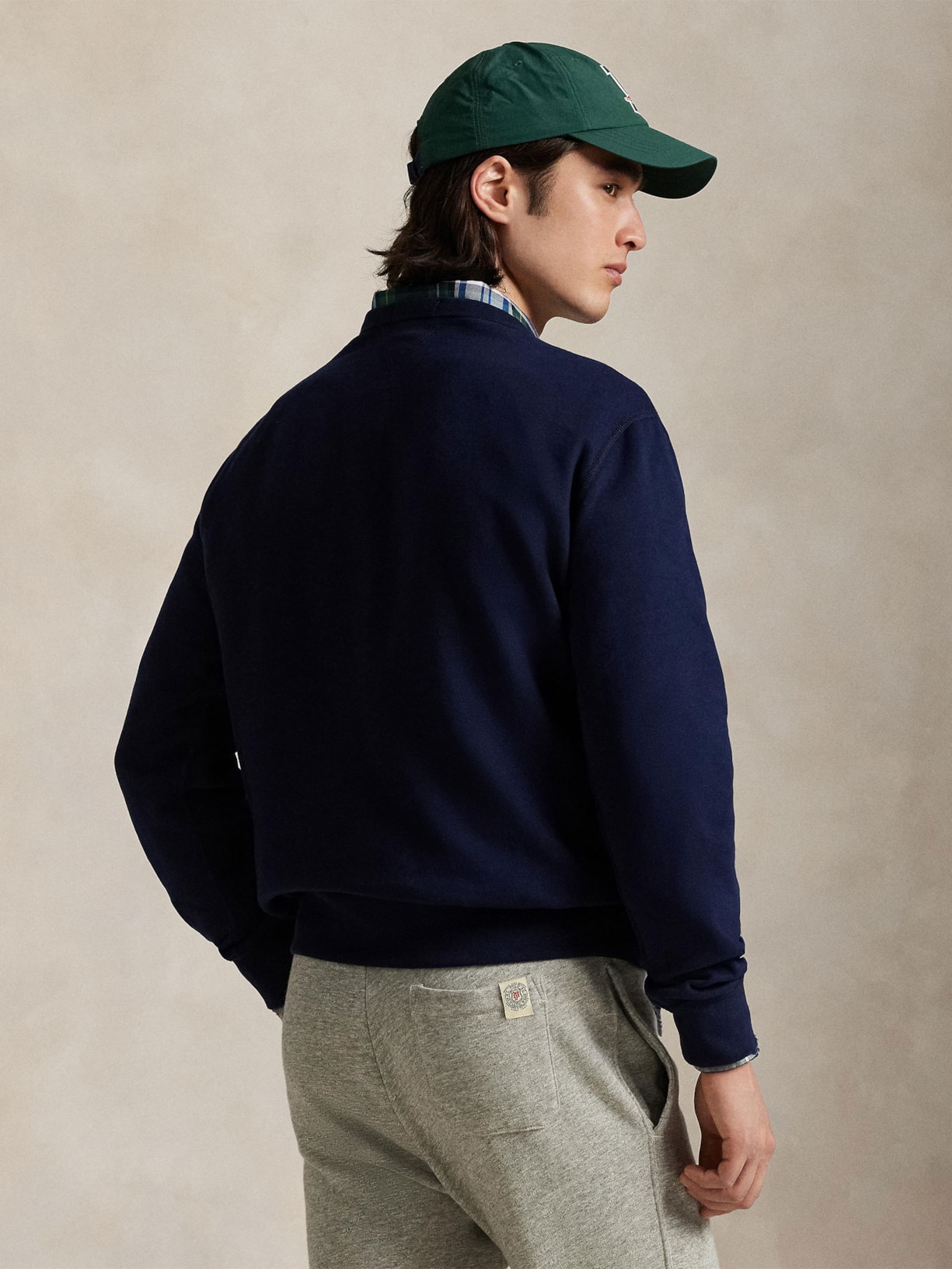 Moletom Masculino Classic Fit Rl Fleece Azul Polo Ralph Lauren