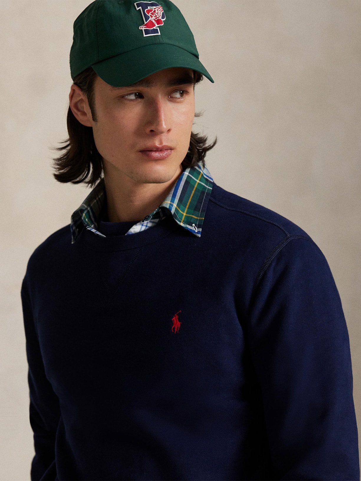 Moletom Masculino Classic Fit Rl Fleece Azul Polo Ralph Lauren