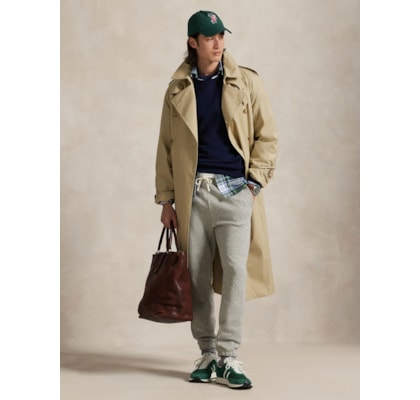 Moletom Masculino Classic Fit Rl Fleece - Azul