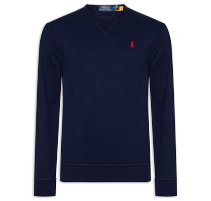 Moletom Masculino Classic Fit Rl Fleece - Azul