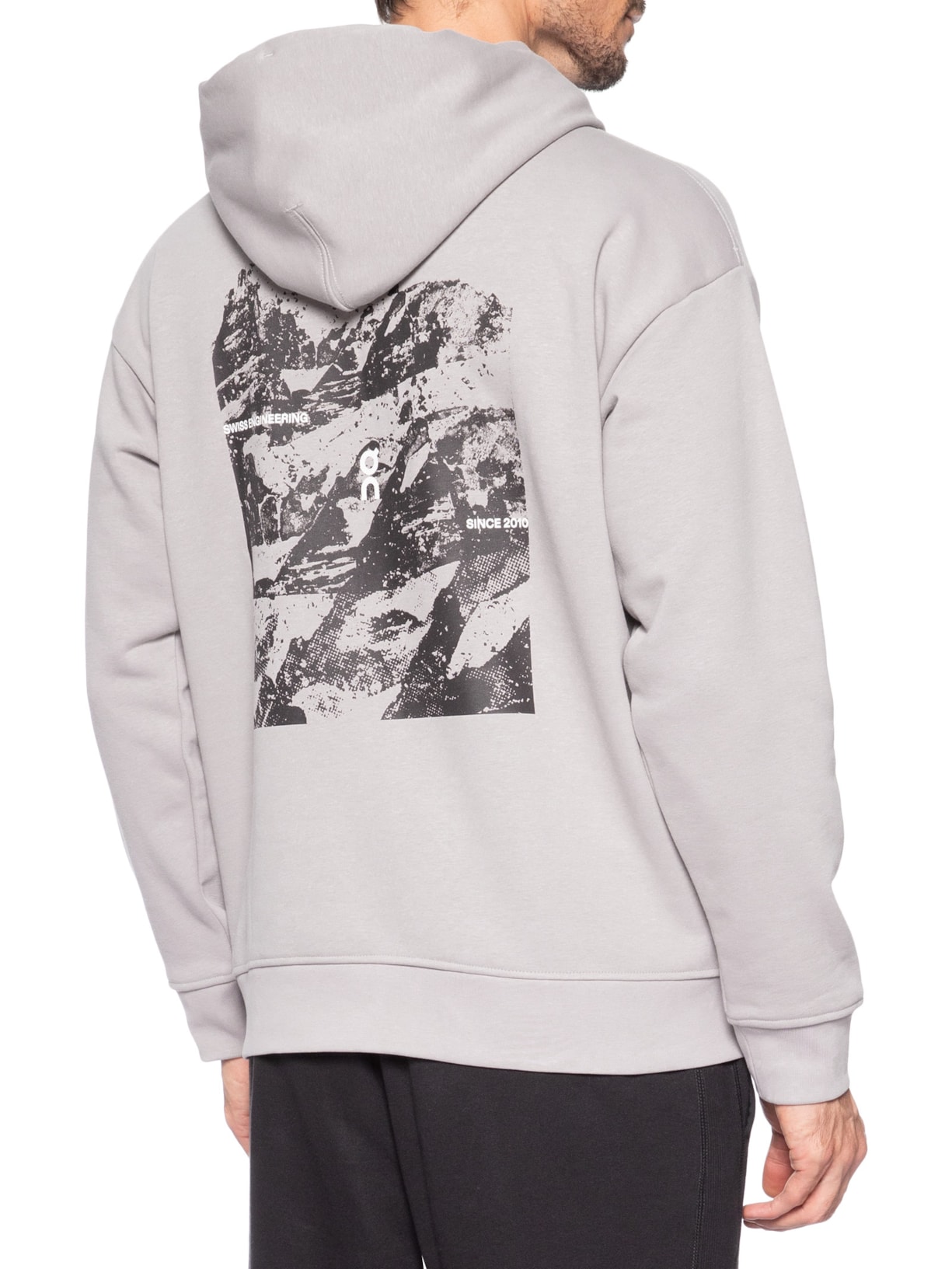 Moletom Masculino Club Collect. Hoodie Geo Cinza On Running
