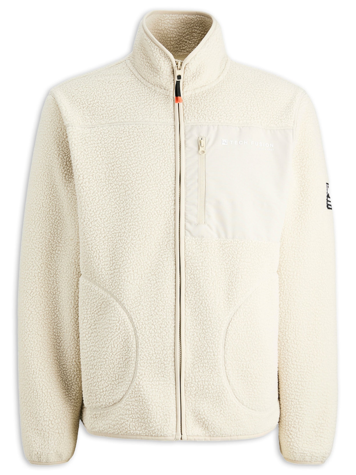 Moletom Masculino Com Zíper Cinza Jack & Jones