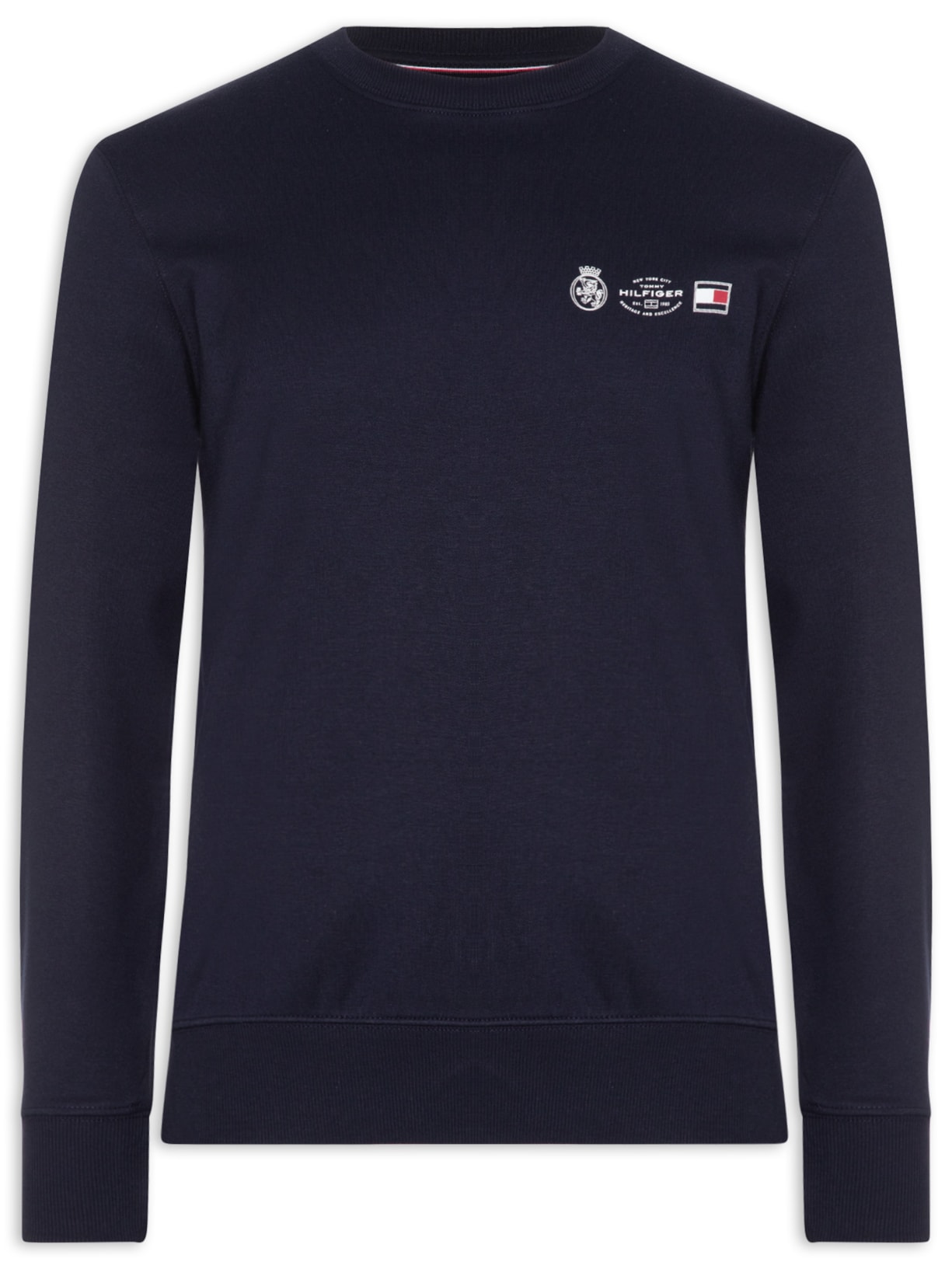 Moletom Masculino Crest Outline - Azul