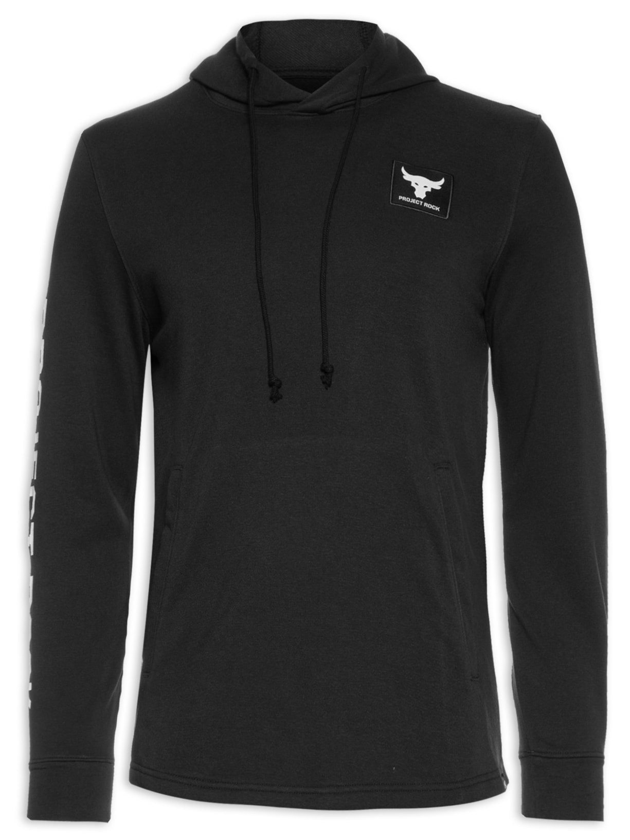 Moletom Masculino De Treino Project Rock Terry Hoodie - Under Armour - Preto