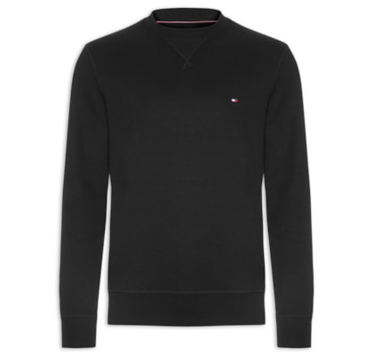 Moletom Masculino Essential Fleece Gola - Preto