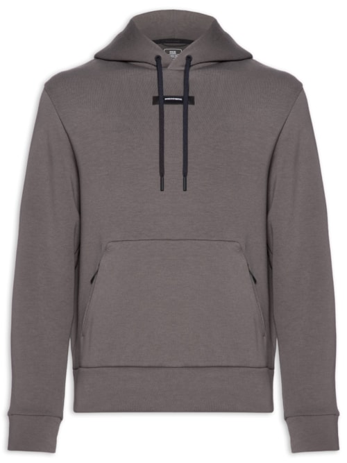Moletom Masculino Focus Tech Hoodie - Cinza