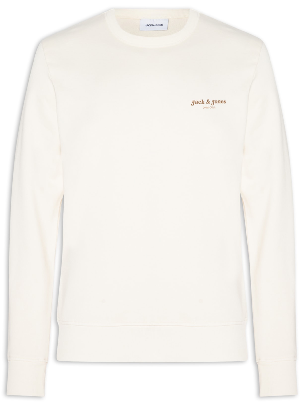 Moletom Masculino Gola Careca Estampa Logo - Branco